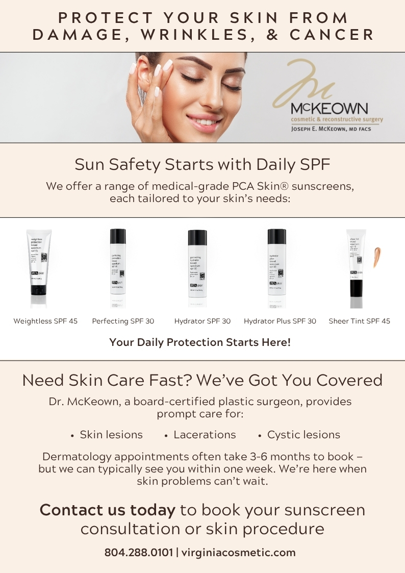 sunscreen and services graphic